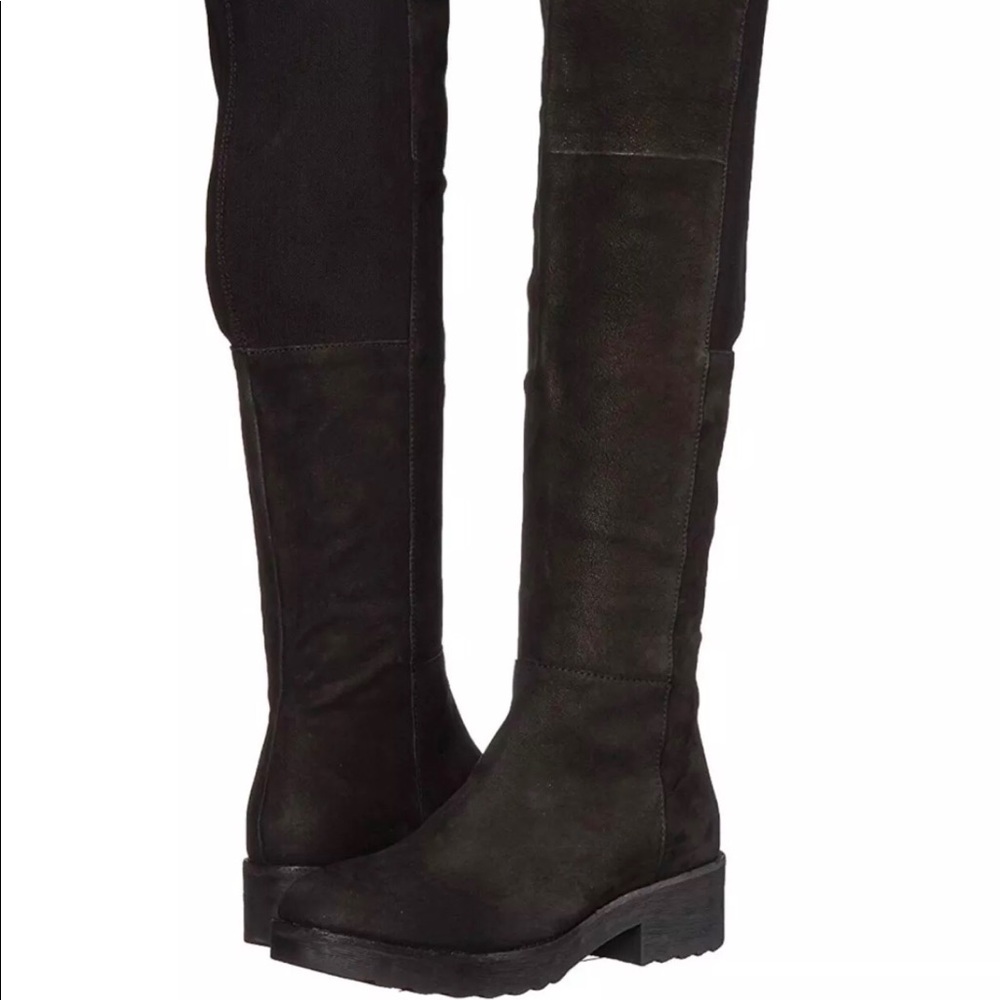 NWT Over The Knee Black Suede Boots